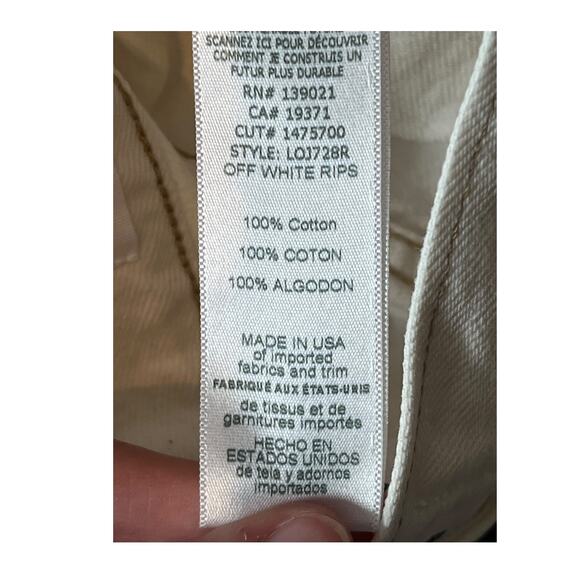 Frame Jeans Le Original Ripped Straight Leg High Rise size 24 - Picture 9 of 9